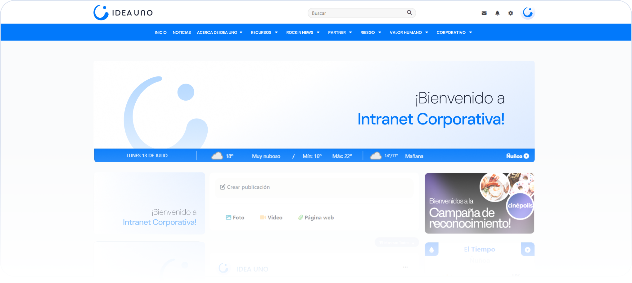 Plataforma Intranet Corporativa